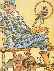 Mijn dame Greensleeves, liedillustratie uit 